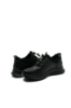 Imagine Pantofi sport damă negri, din piele naturală cu inserții textile FNX1133