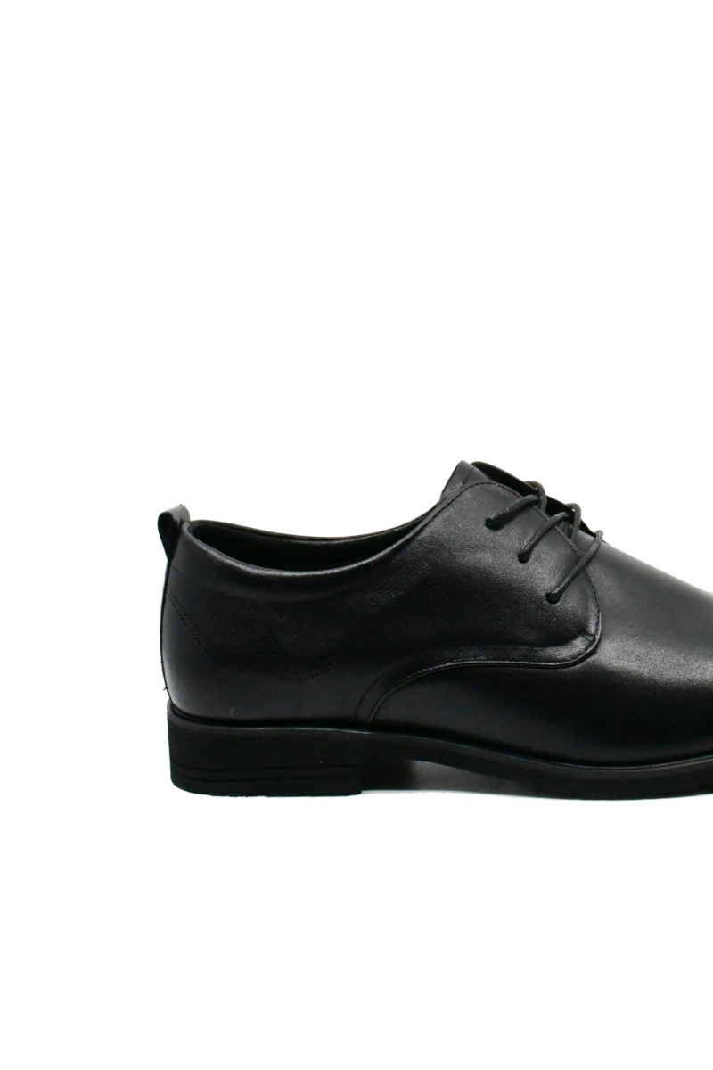 Imagine Pantofi eleganți negri din piele naturală FNX801