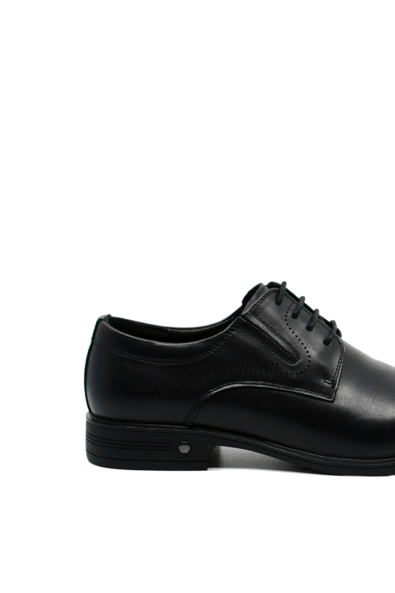 Imagine Pantofi negri eleganți din piele naturală FNX7065-844