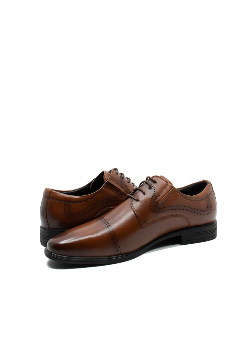 Imagine Pantofi maro eleganți din piele naturală FNX7065-844