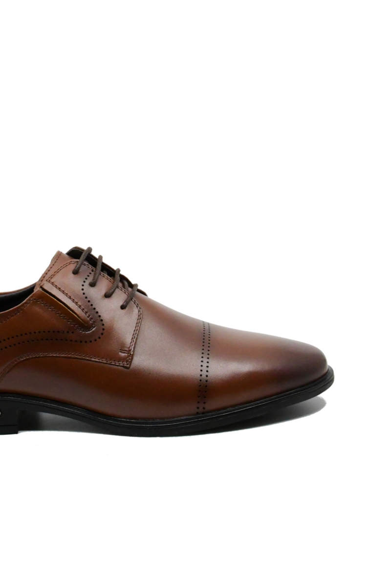 Imagine Pantofi maro eleganți din piele naturală FNX7065-844