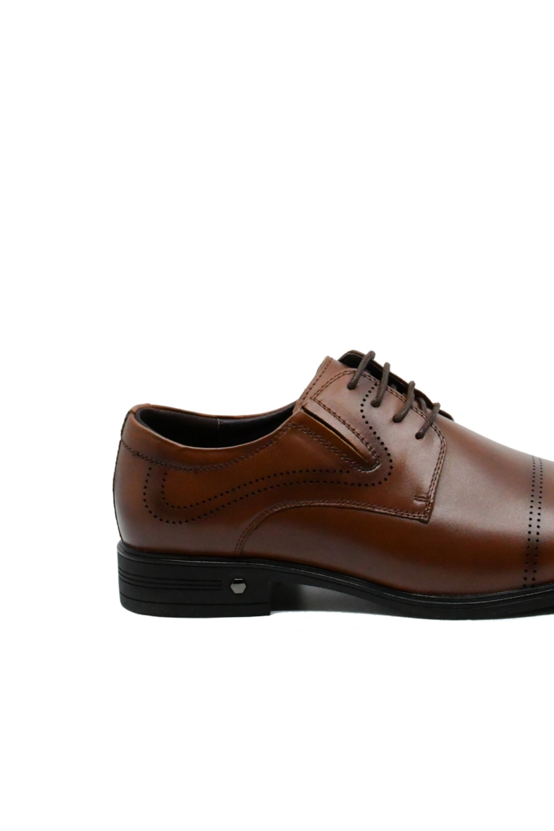 Imagine Pantofi maro eleganți din piele naturală FNX7065-844