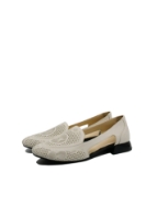 Imagine Balerini perforați, ușori, culoare bej, din piele naturală GOR200