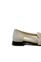 Imagine Balerini perforați, ușori, culoare bej, din piele naturală GOR200