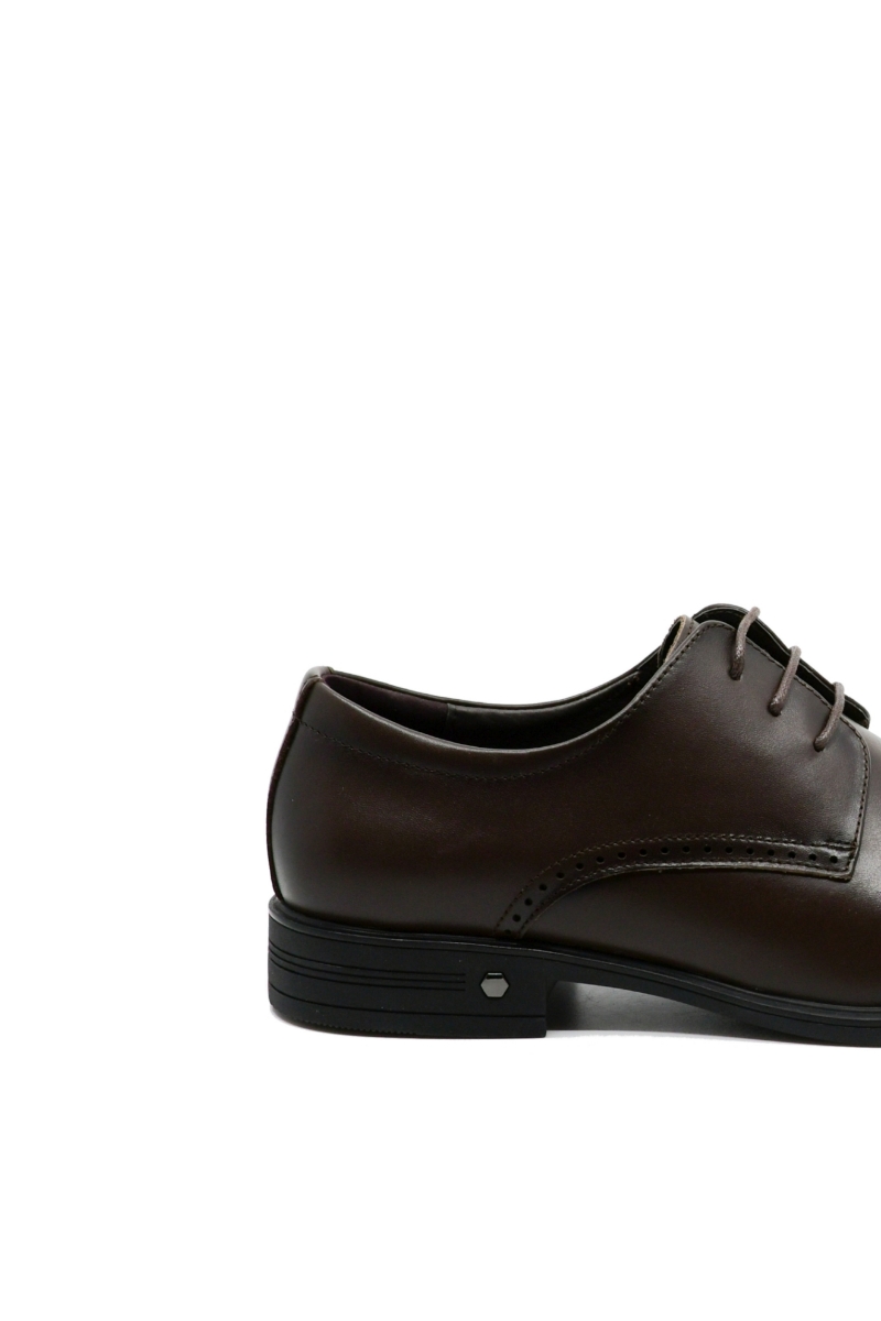 Imagine Pantofi eleganți maro cafea din piele naturală FNXF066-020