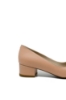 Imagine Pantofi roz din piele naturală, cu vârf ascuțit GOR25172