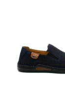 Imagine Mocasini anatomici bleumarin, fără șiret, din piele nubuk GOR7573