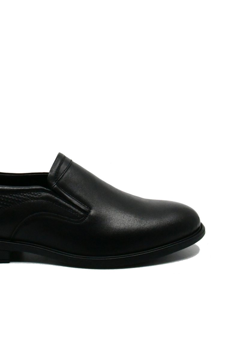 Imagine Pantofi bărbați fără șiret, negri, din piele naturală FNX999566