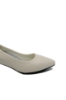 Imagine Pantofi crem, din piele naturală, cu toc bloc mic FNX3028