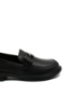 Imagine Loaferi negri din piele naturală, cu lanț metalic FNX11520-3