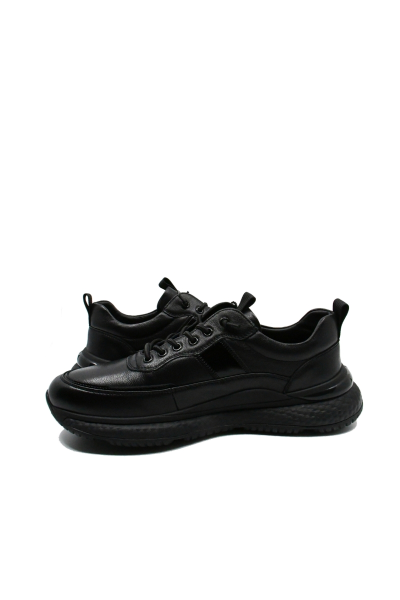 Imagine Pantofi sport W-Zone negri din piele naturală FNX33706