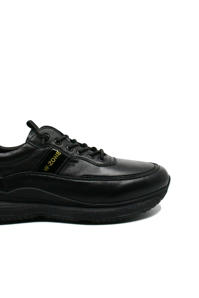 Imagine Pantofi sport W-Zone negri din piele naturală FNX33706