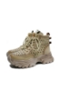 Imagine Ghete sport damă, apricot, din piele naturală FNX90322