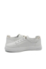 Imagine Pantofi sport damă din piele naturală, albi cu detalii apricot FNX229980