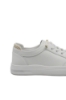 Imagine Pantofi sport damă din piele naturală, albi cu detalii apricot FNX229980