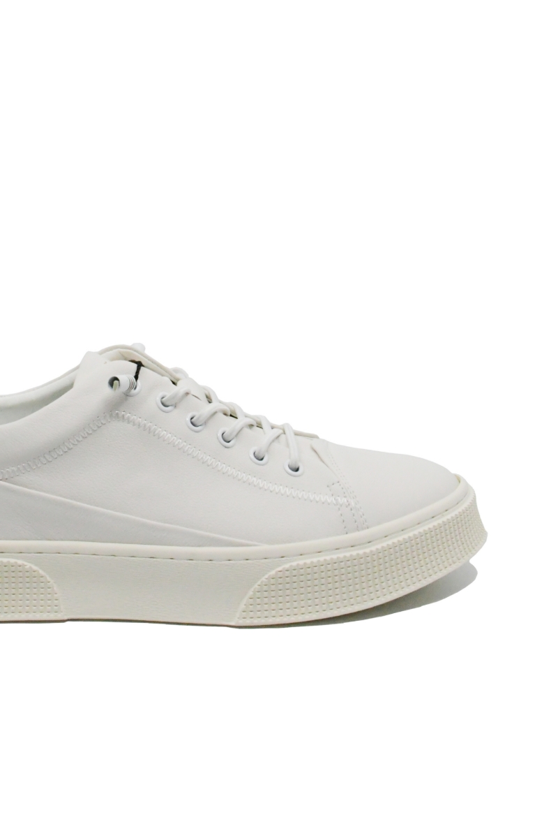 Imagine Pantofi sport plain white, din piele naturală FNXY130