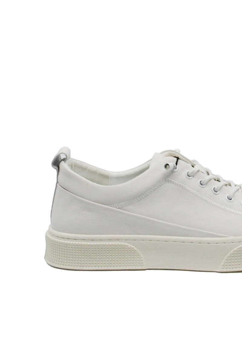 Imagine Pantofi sport plain white, din piele naturală FNXY130