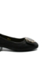 Imagine Balerini cu medalion, negri, din piele naturală FNX66811