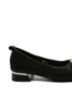 Imagine Balerini cu medalion, negri, din piele naturală FNX66811