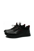 Imagine Pantofi sport negri, din piele naturală cu perforații OTR620010