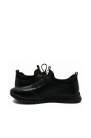 Imagine Pantofi sport negri, din piele naturală cu perforații OTR620010
