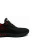 Imagine Sneakers din material textil, negri cu detalii roșii OTR27090