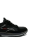 Imagine Pantofi sport negri din piele nabuc, cu inserții din fâș OTR600026