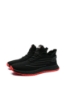 Imagine Sneakers din material textil tricotat, negri cu detalii roșii OTR620016