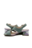 Imagine Sandale elegante vernil din piele naturală, cu toc mozaic FLGMH003