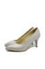 Imagine Pantofi stiletto bej sidefat, din piele naturală SORA17