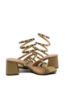 Imagine Sandale elegante camel, cu brățară de gleznă MEN23792