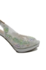 Imagine Sandale decupate argintii, decorate cu cristale MEN23629