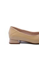 Imagine Pantofi apricot din lac, cu cataramă aurie FNX1595