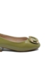 Imagine Pantofi olive din lac, cu cataramă aurie FNX1595