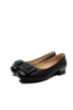 Imagine Pantofi negri din piele naturală, cu cataramă decorativă OTR20025