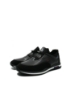 Imagine Pantofi sport negri din piele naturală cu mix de inserții OTR20036