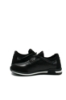 Imagine Pantofi sport negri din piele naturală cu mix de inserții OTR20036