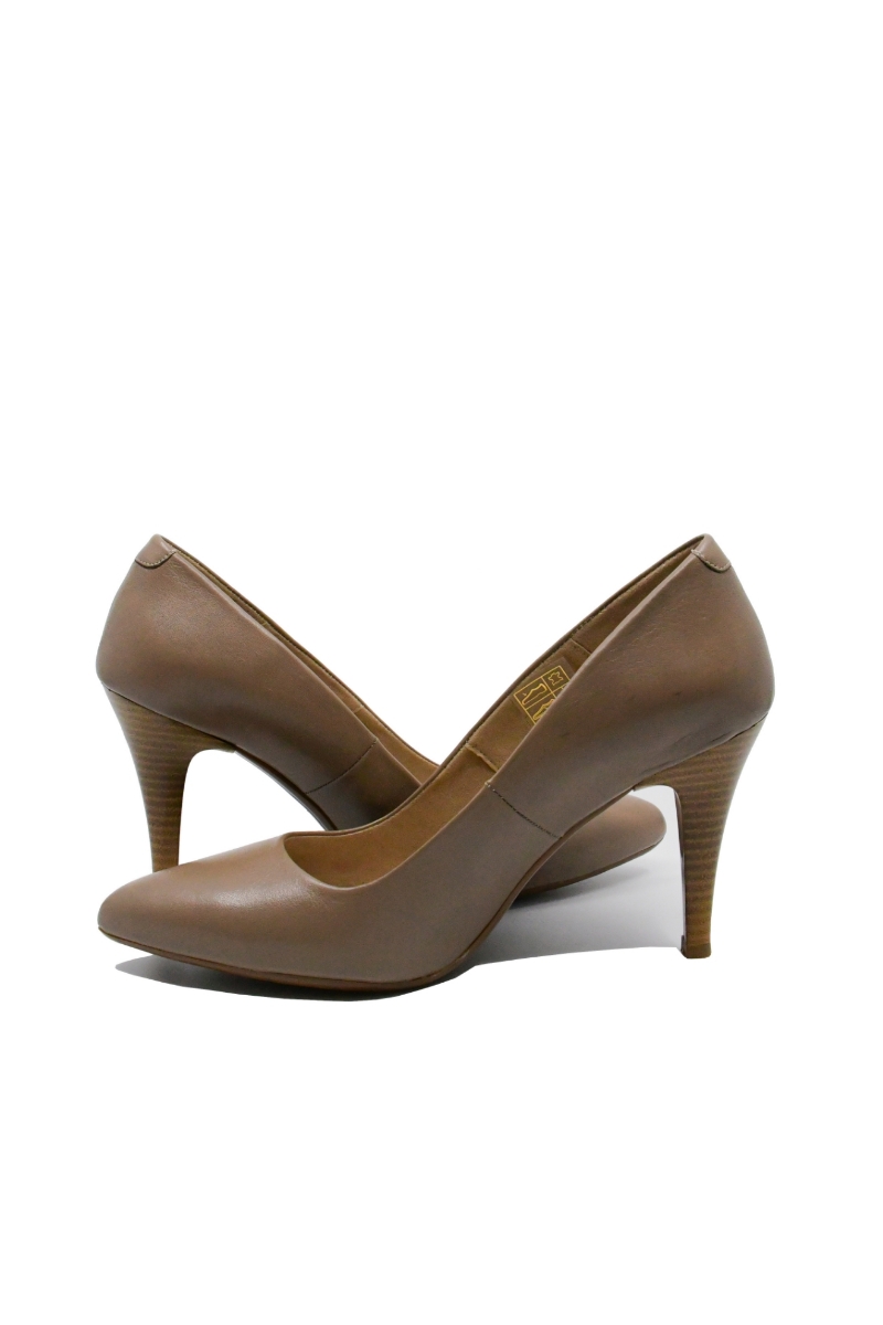 Imagine  Pantofi stiletto vizon, din piele naturală GOR22354