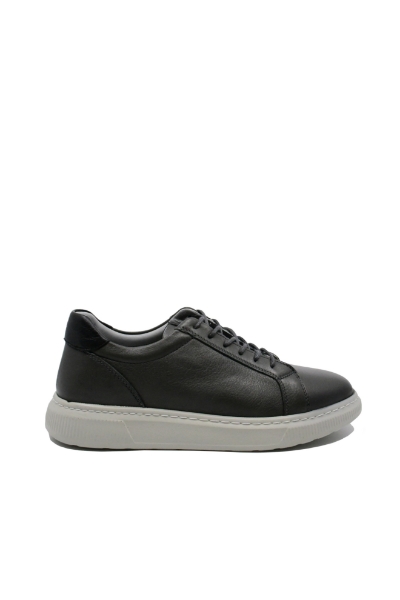 Imagine Pantofi casual gri închis, din piele naturală GOR332