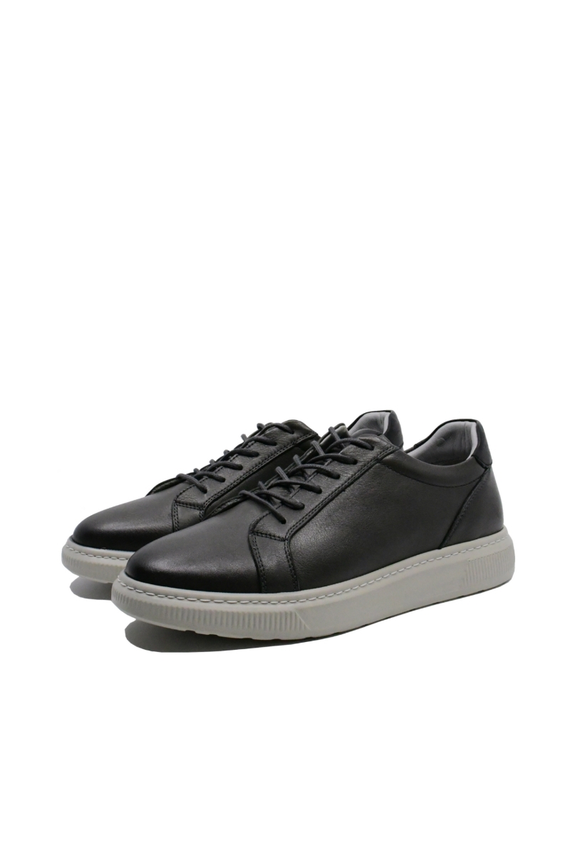 Imagine Pantofi casual gri închis, din piele naturală GOR332