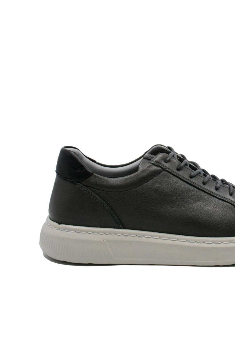Imagine Pantofi casual gri închis, din piele naturală GOR332