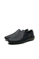 Imagine Mocasini anatomici bleumarin fără șiret, din piele naturală GOR9505