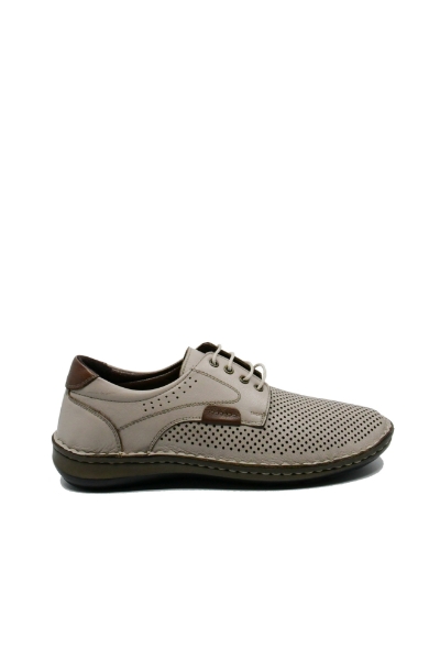 Imagine Mocasini anatomici bej, din piele naturală GOR9506