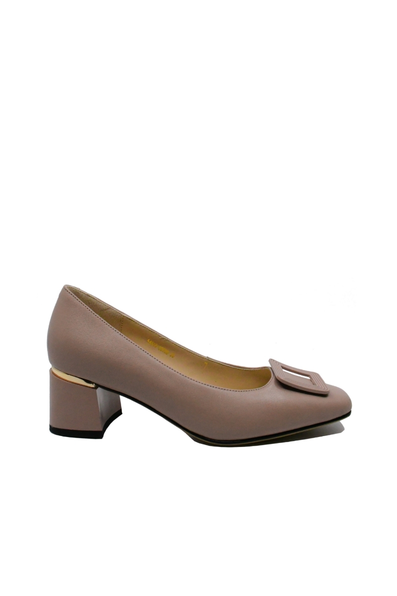 Imagine Pantofi office pink din piele naturală FNX3958