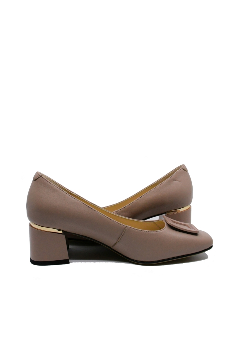 Imagine Pantofi office pink din piele naturală FNX3958