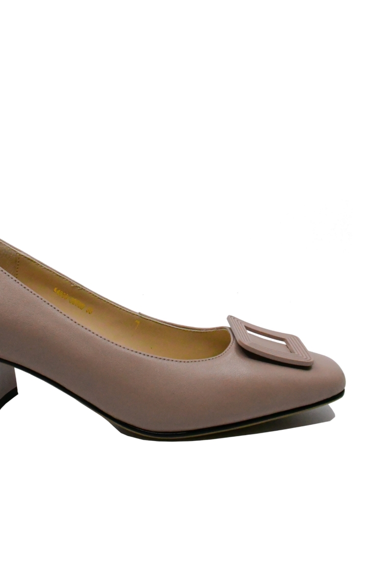 Imagine Pantofi office pink din piele naturală FNX3958