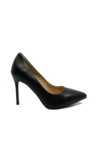 Imagine Pantofi stiletto negri din piele naturală FNX1001