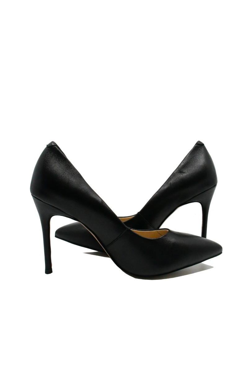 Imagine Pantofi stiletto negri din piele naturală FNX1001