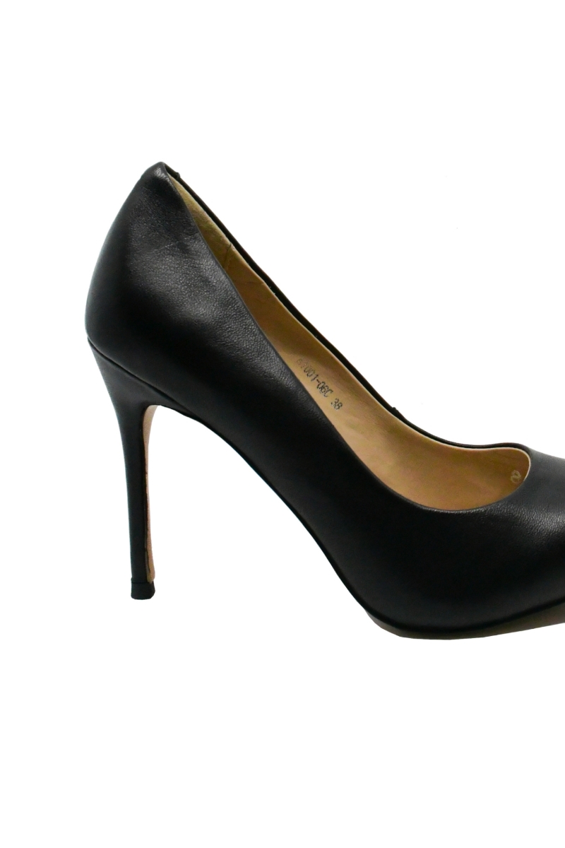 Imagine Pantofi stiletto negri din piele naturală FNX1001