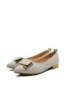 Imagine Pantofi bej din piele naturala, cu accente metalice OTR20002